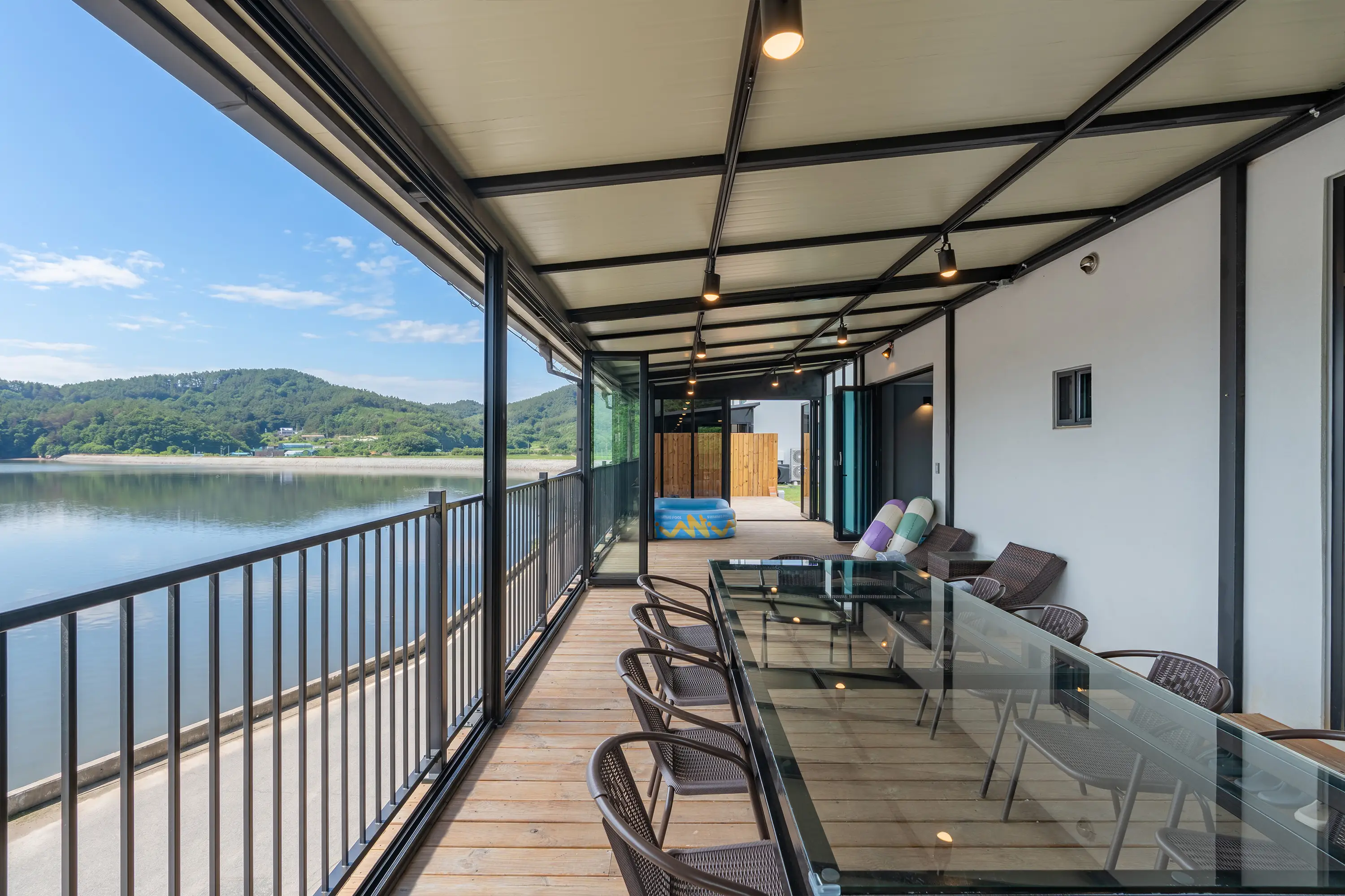 Deck table and chairs