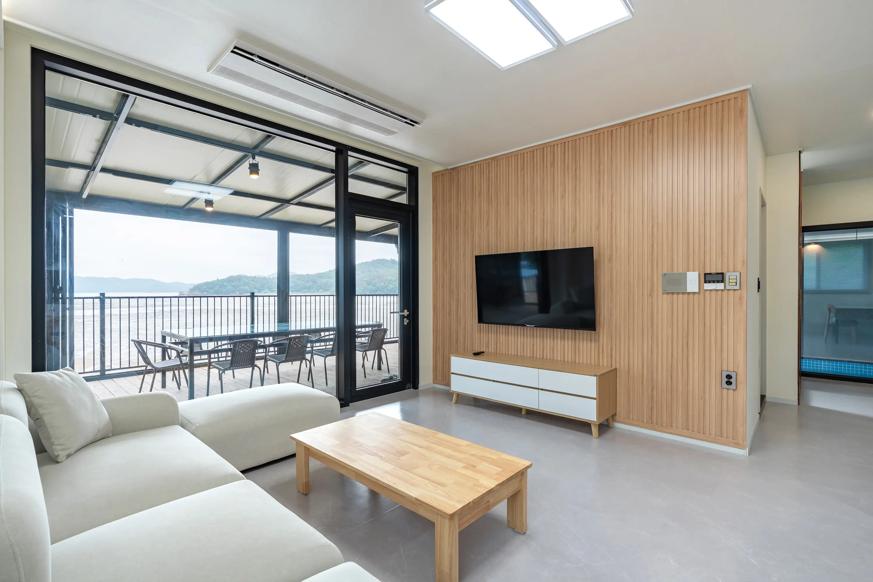 Full view of the first-floor living room