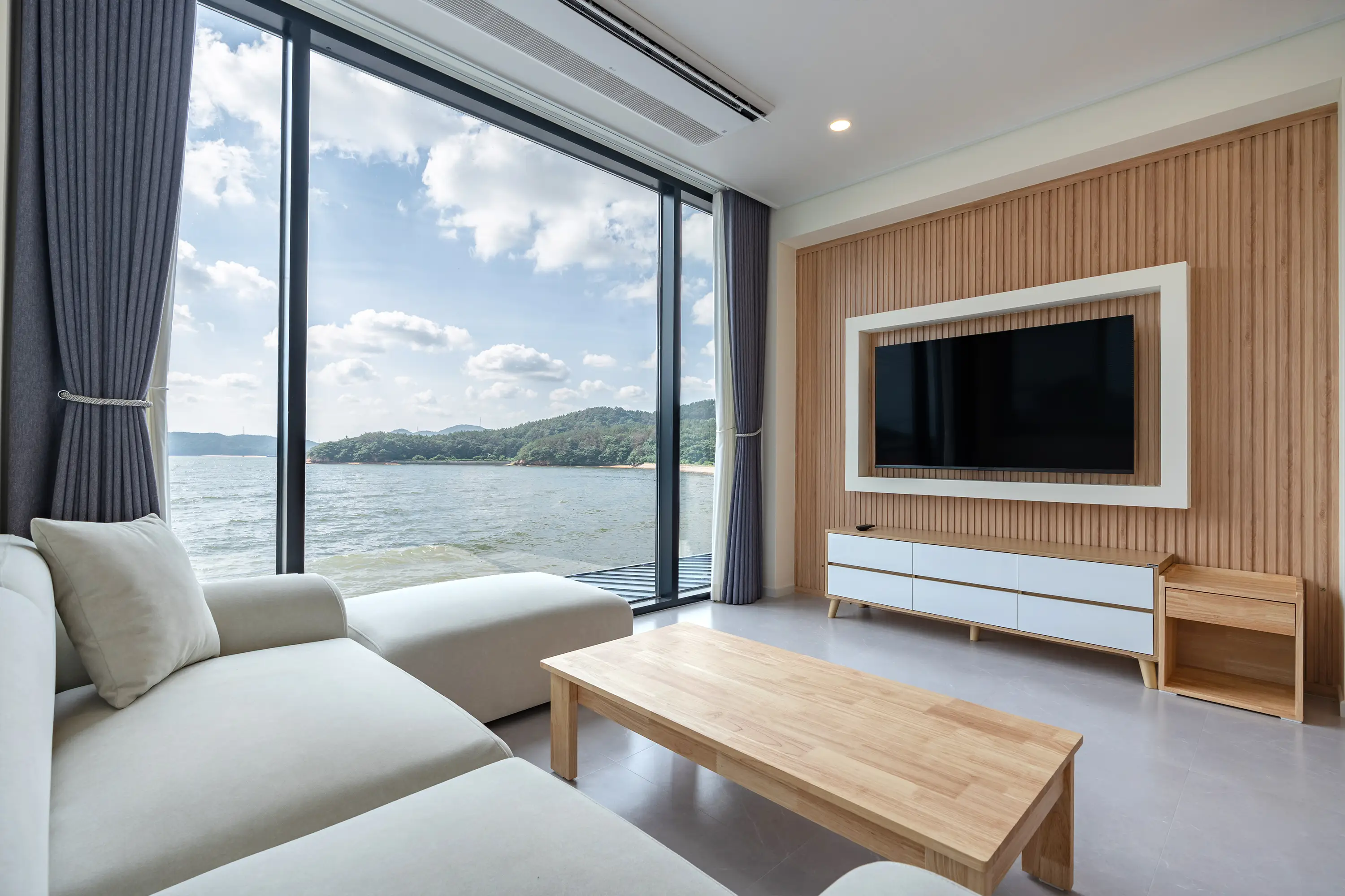 Second-floor living room sofa